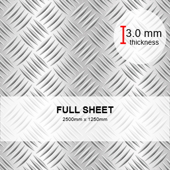 TreadPlate Full Sheet 2500 x 1250mm x 3.0mm TreadPlate Full Sheet 2500 x 1250mm x 3.0mm