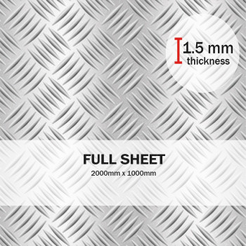 TreadPlate Full Sheet  (2000mm x 1000mm x 1.5mm)